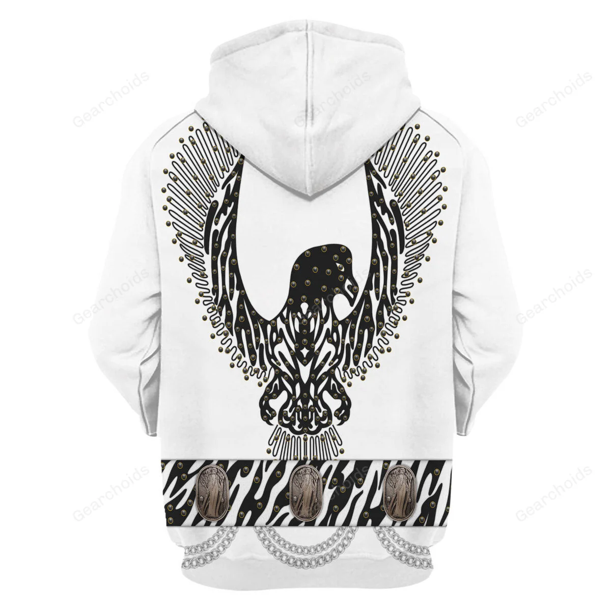 Elvis Black Phoenix Suit  - Costume Cosplay Hoodie Sweatshirt Sweatpants CSELV034 - Image 4