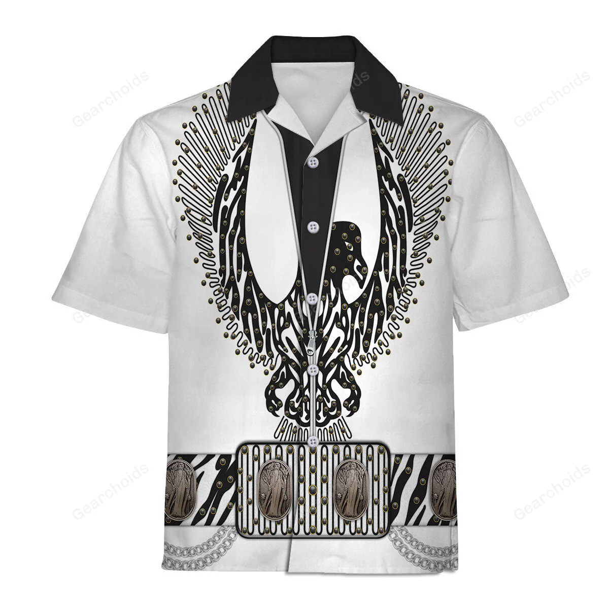 Elvis Black Phoenix Suit  - Costume Cosplay Hoodie Sweatshirt Sweatpants CSELV034 - Image 9