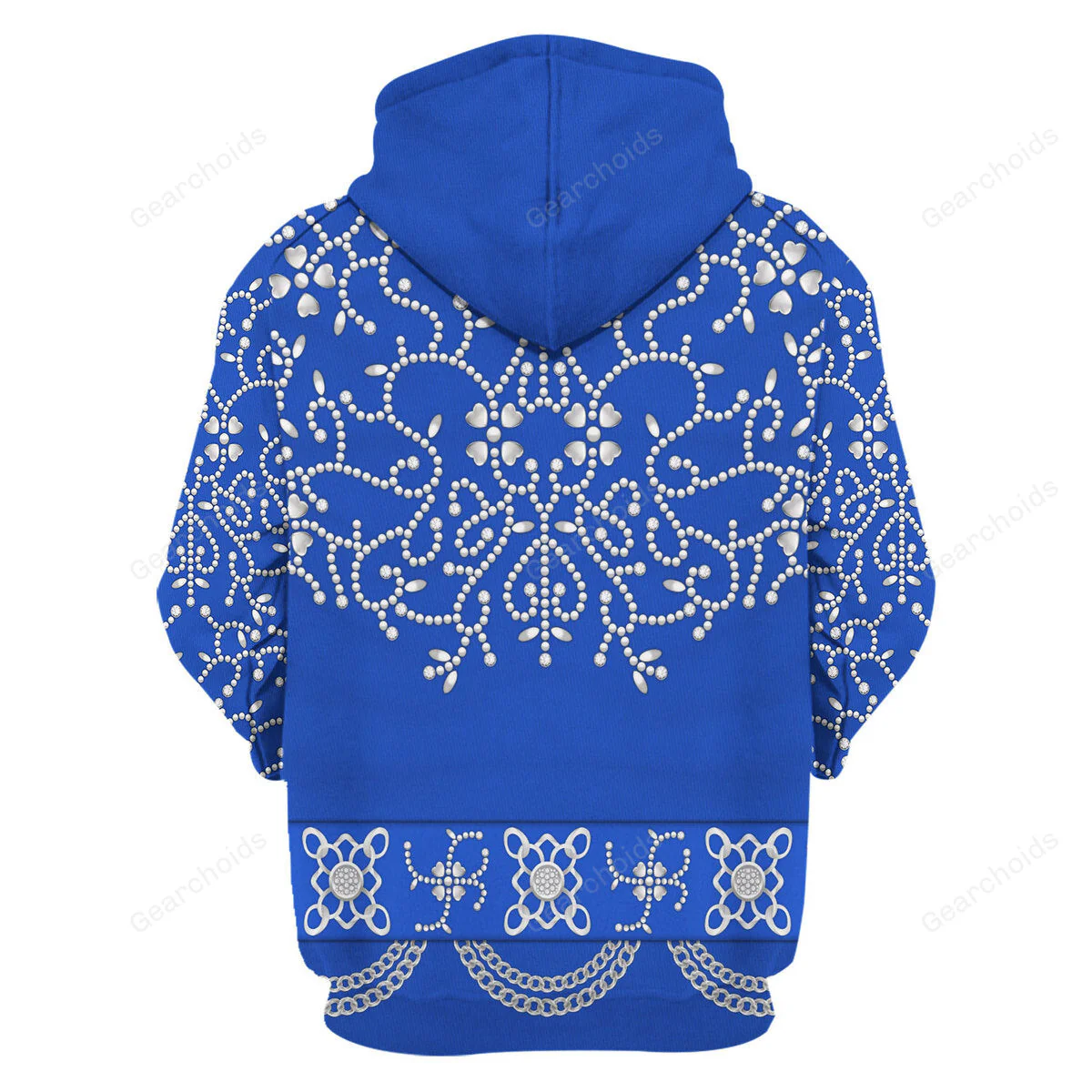 Elvis Blue Swirl Blue - Costume Cosplay Hoodie Sweatshirt Sweatpants CSELV024 - Image 4