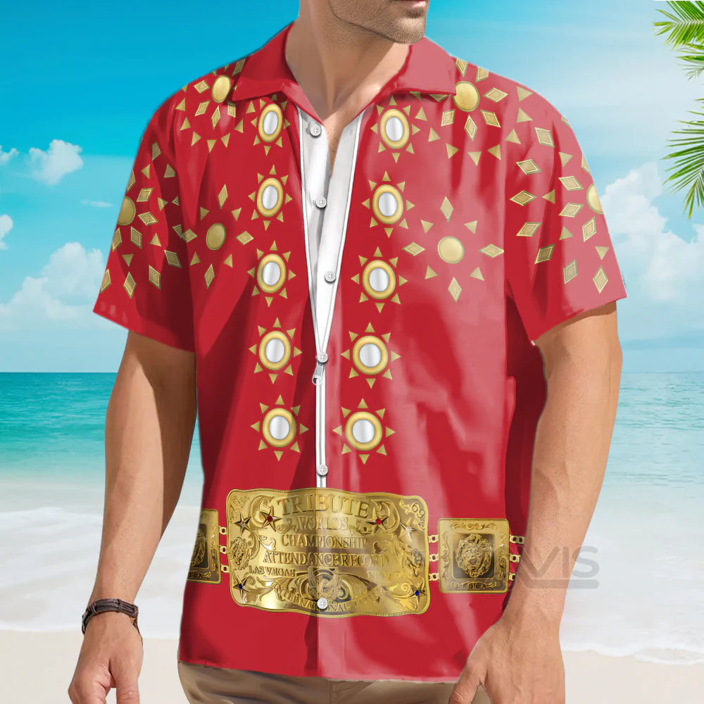 Elvis Burning Love Costume Red - Costume Cosplay Hoodie Sweatshirt Sweatpants CSELV014 - Image 5