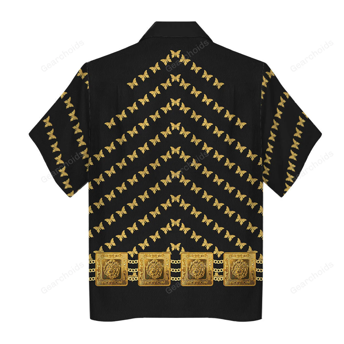 Elvis Butterfly Black - Costume Cosplay Hawaiian Shirt CSELV026 - Image 2