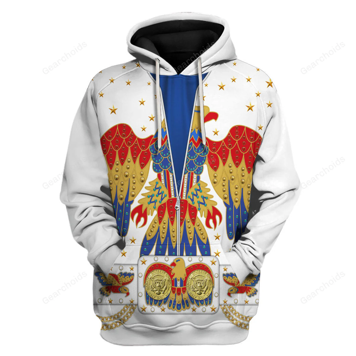 Elvis EAGLE - Costume Cosplay Hoodie Sweatshirt Sweatpants Hawaiian shirt Tshirt CSELV007 - Image 2