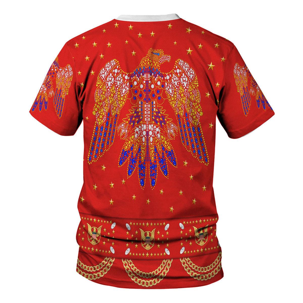 Elvis EAGLE Red Costume - Hoodie Sweatshirt T-Shirt Sweatpants CSELV028 - Image 10