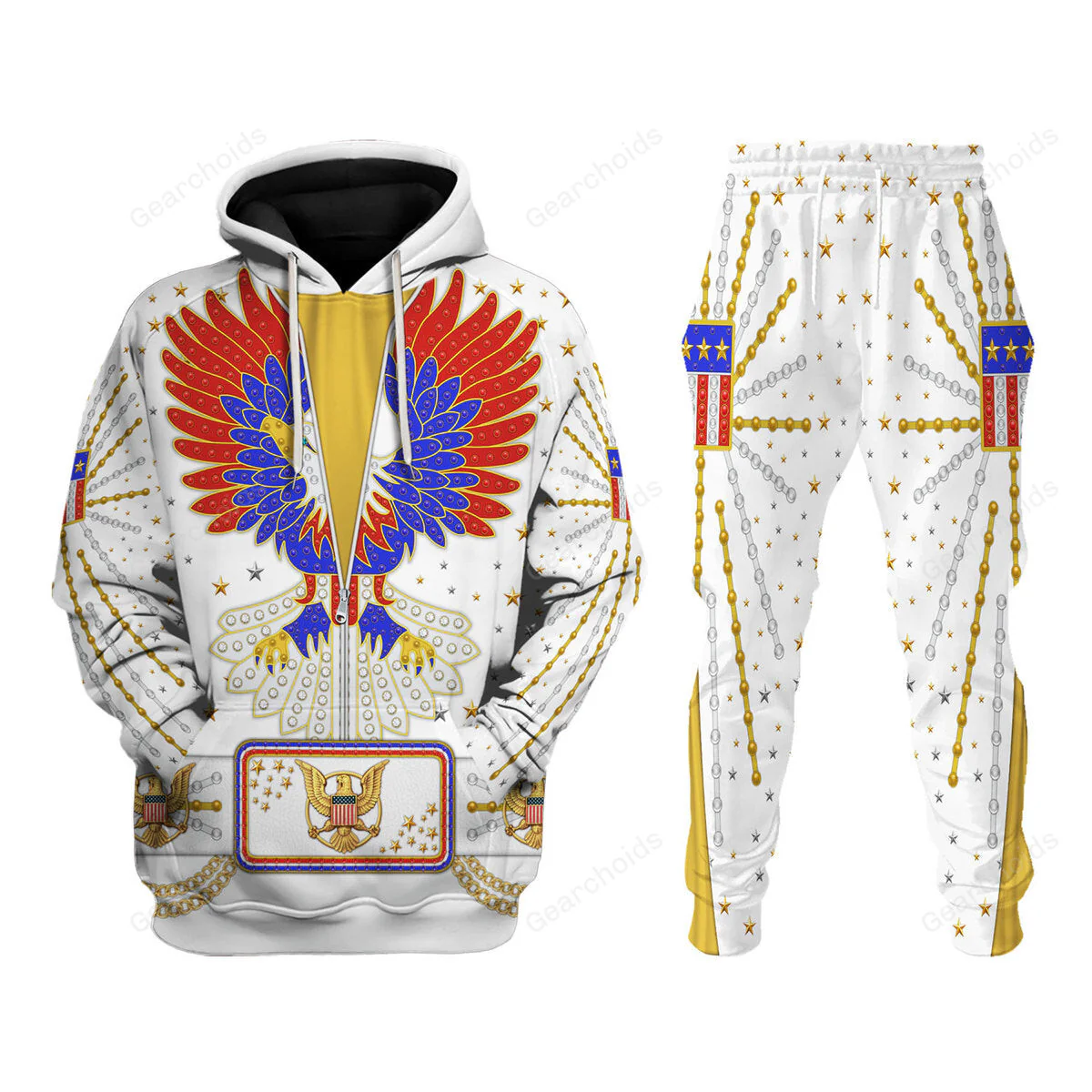Elvis New Generation Eagle - Costume Cosplay Hoodie Sweatshirt Sweatpants CSELV030