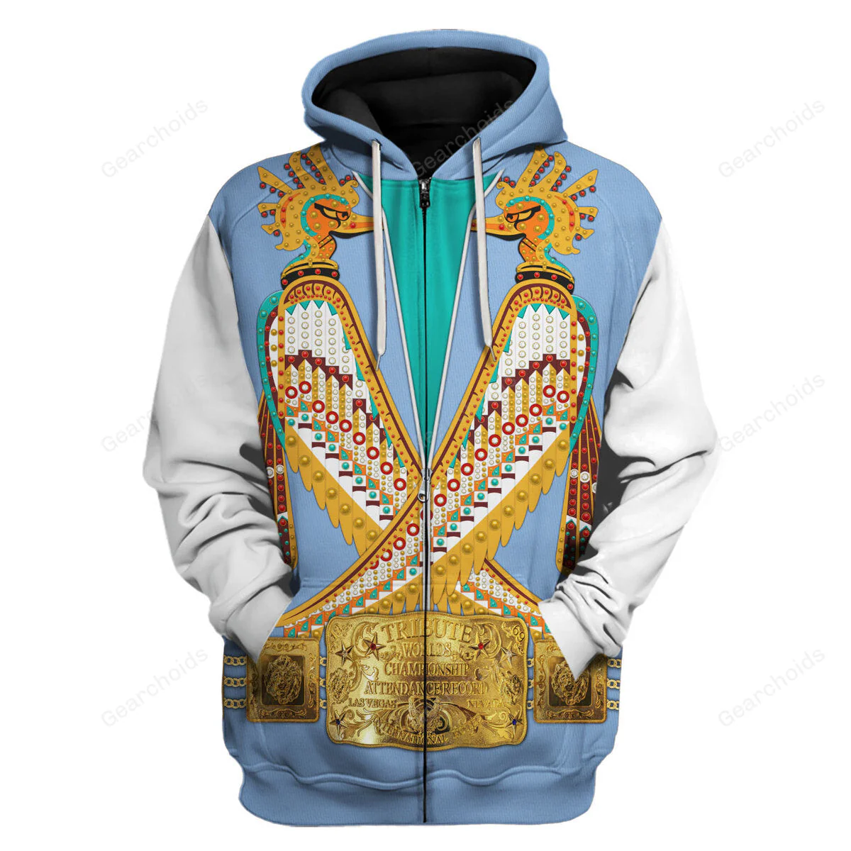 Elvis Prehistoric Bird Outfit - Costume Cosplay Hoodie Sweatshirt Sweatpants CSELV031 - Image 3