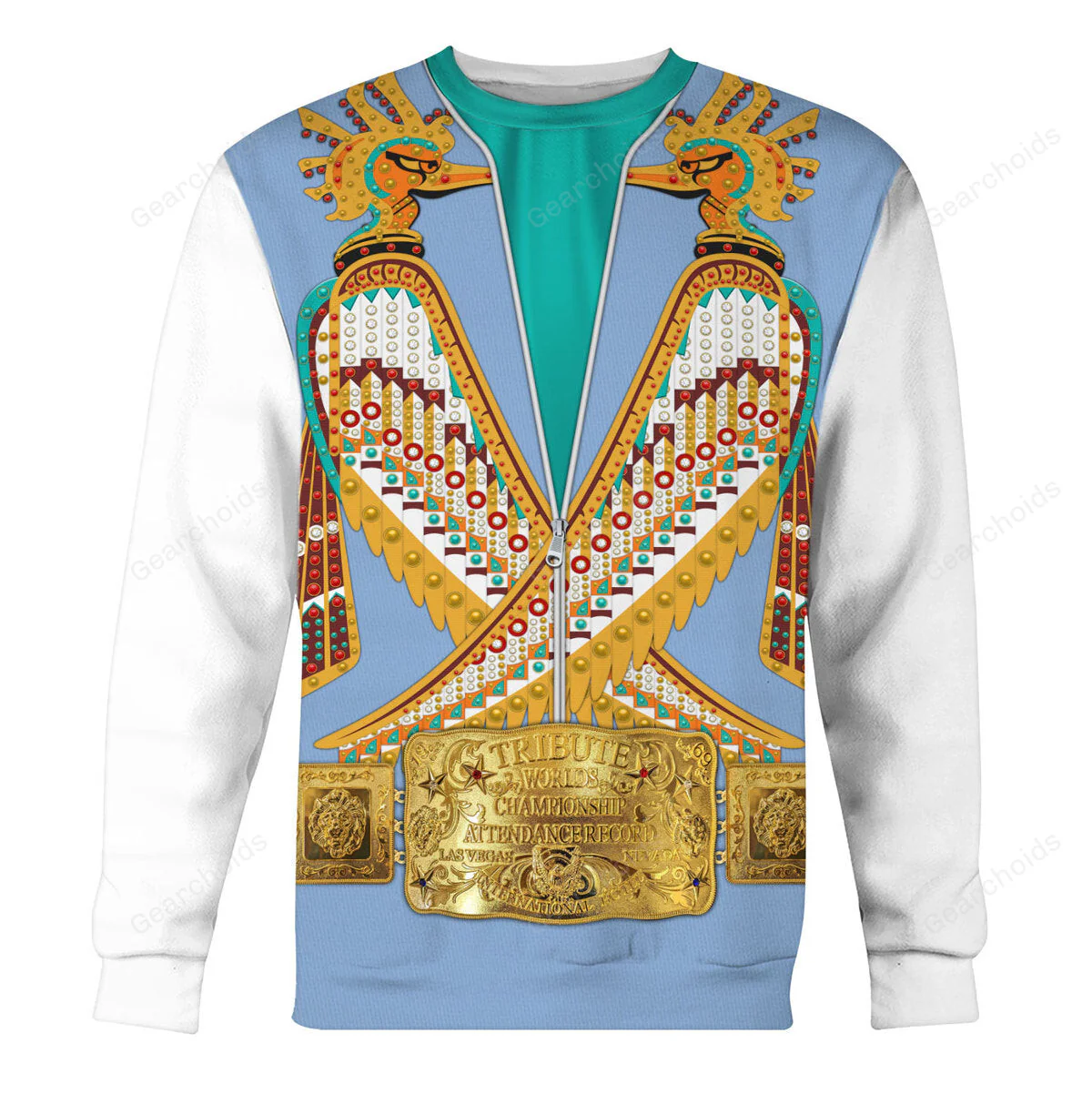 Elvis Prehistoric Bird Outfit - Costume Cosplay Hoodie Sweatshirt Sweatpants CSELV031 - Image 5