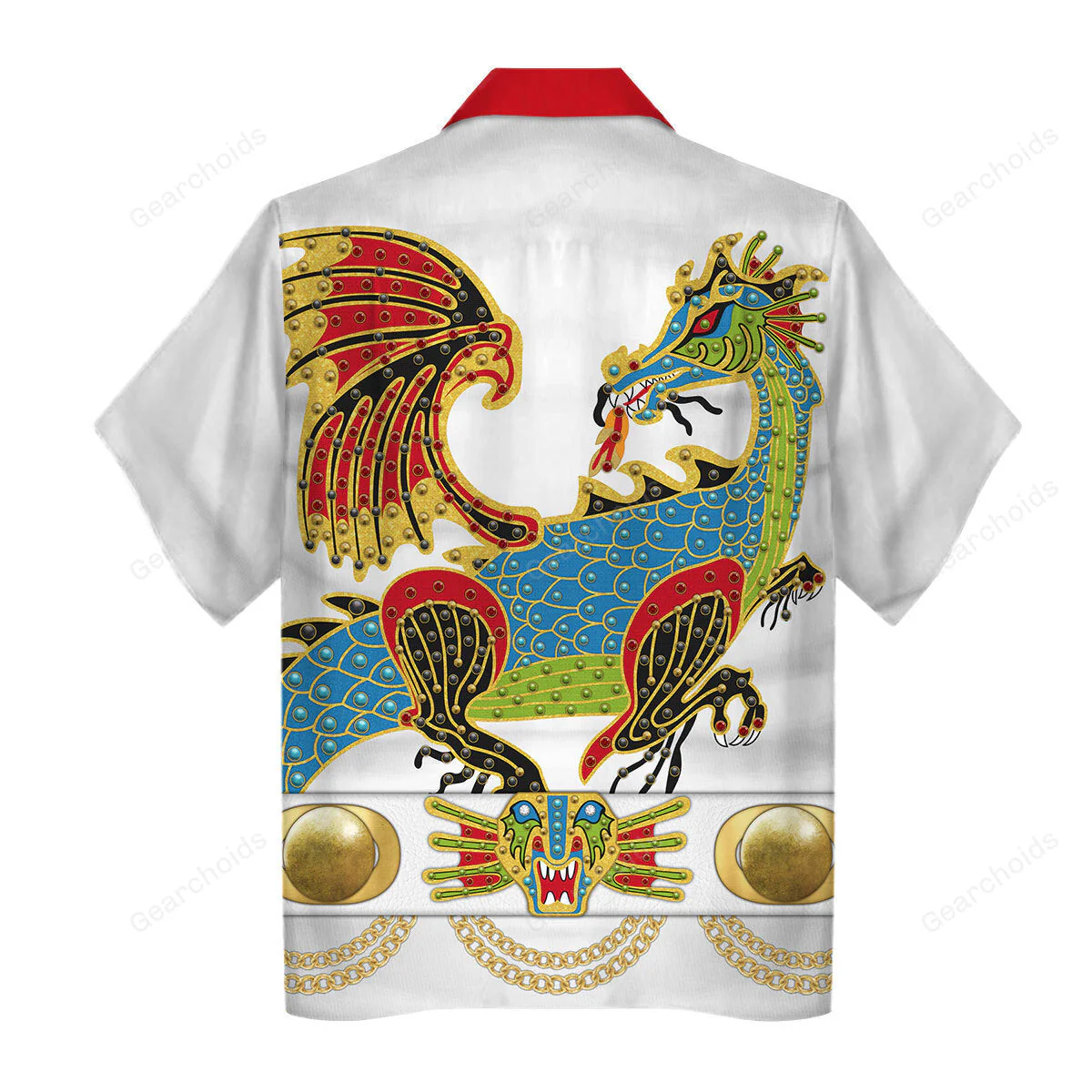 Elvis Presley The Dragon Outfit Black - Costume Cosplay Hoodie Sweatshirt Sweatpants CSELV017 - Image 8