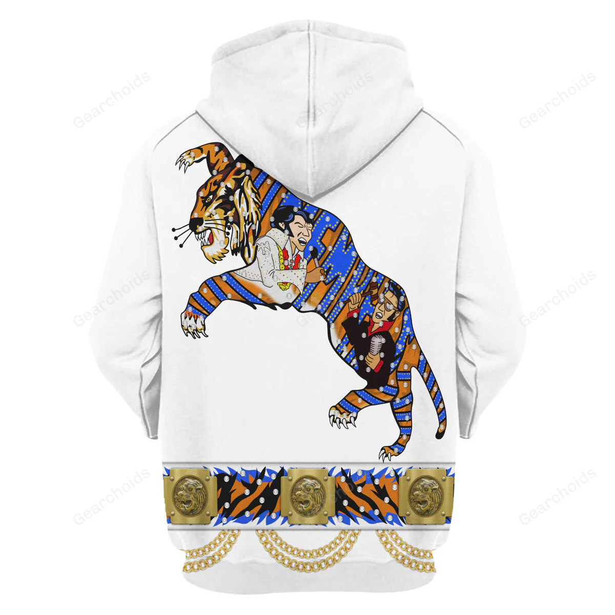 Elvis Presley Tiger - Costume Cosplay Hoodie Sweatshirt Sweatpants CSELV044 - Image 4