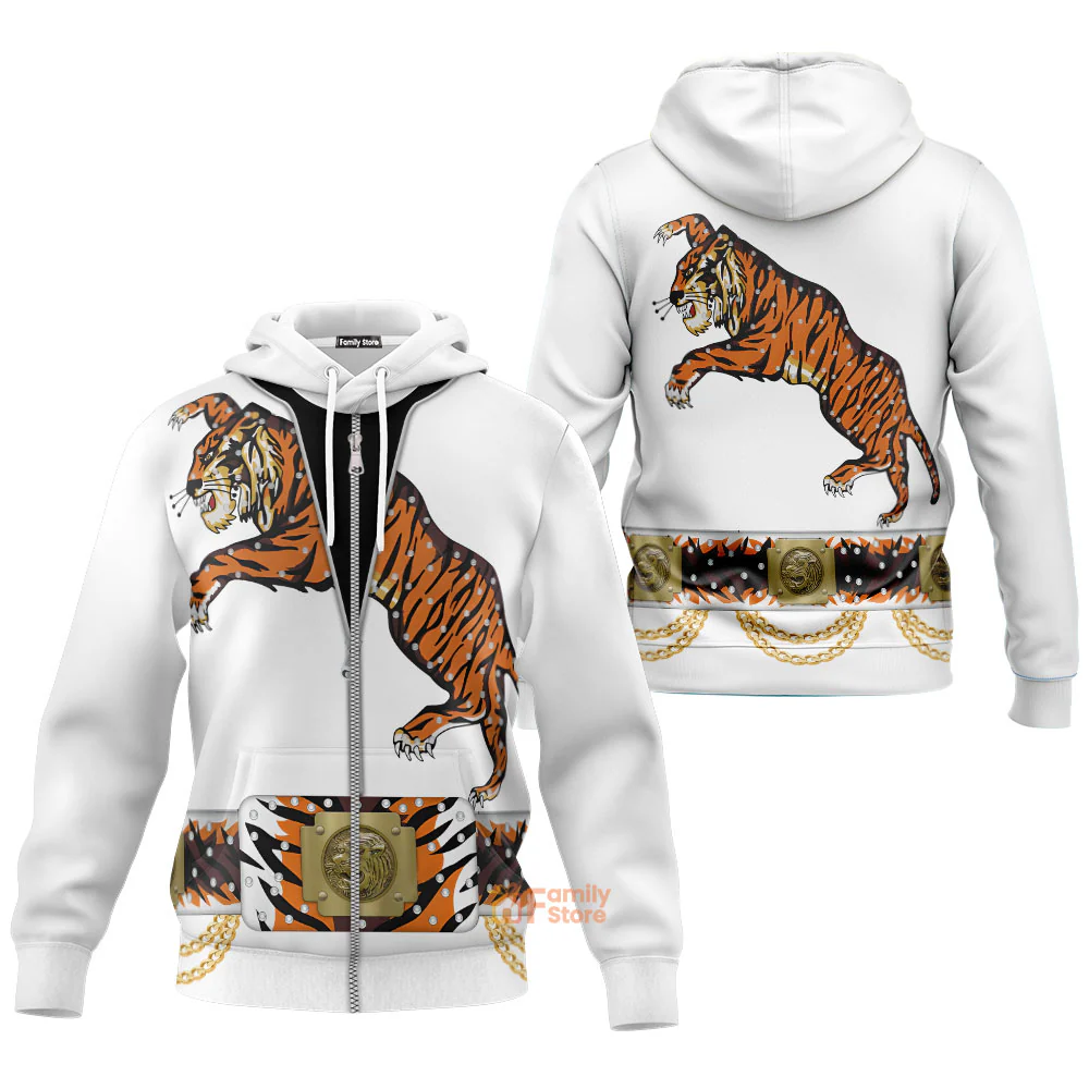 Elvis Presley Tiger Costume - Costume Cosplay Hoodie Sweatshirt Sweatpants CSELV002 - Image 2