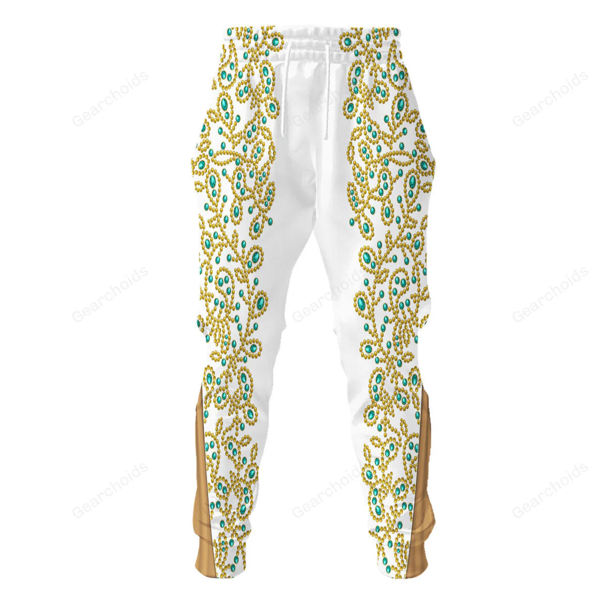 lvis Spanish Flower - White With Green Stones - Costume Cosplay Hoodie Sweatshirt Sweatpants CSELV032 - Image 7