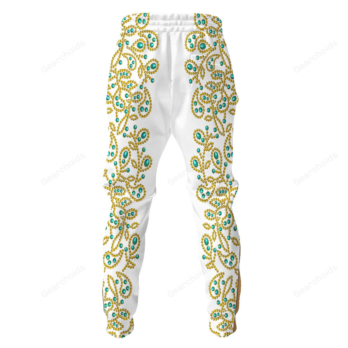 lvis Spanish Flower - White With Green Stones - Costume Cosplay Hoodie Sweatshirt Sweatpants CSELV032 - Image 8