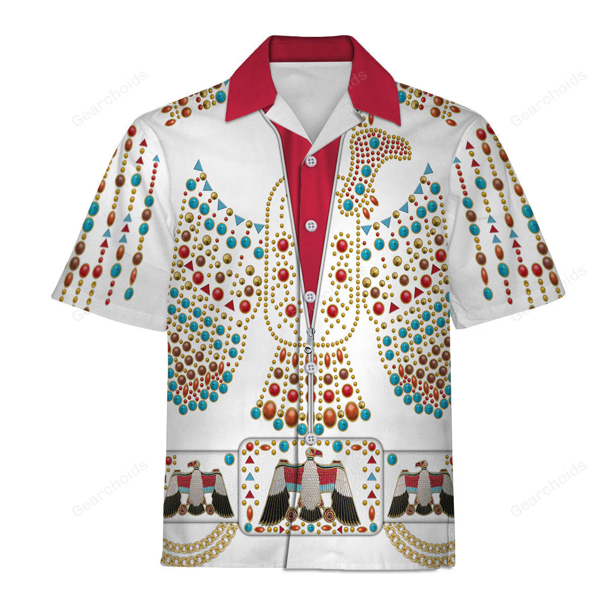 Elvis Thunderbird - Costume Cosplay Hawaiian Shirt CSELV009