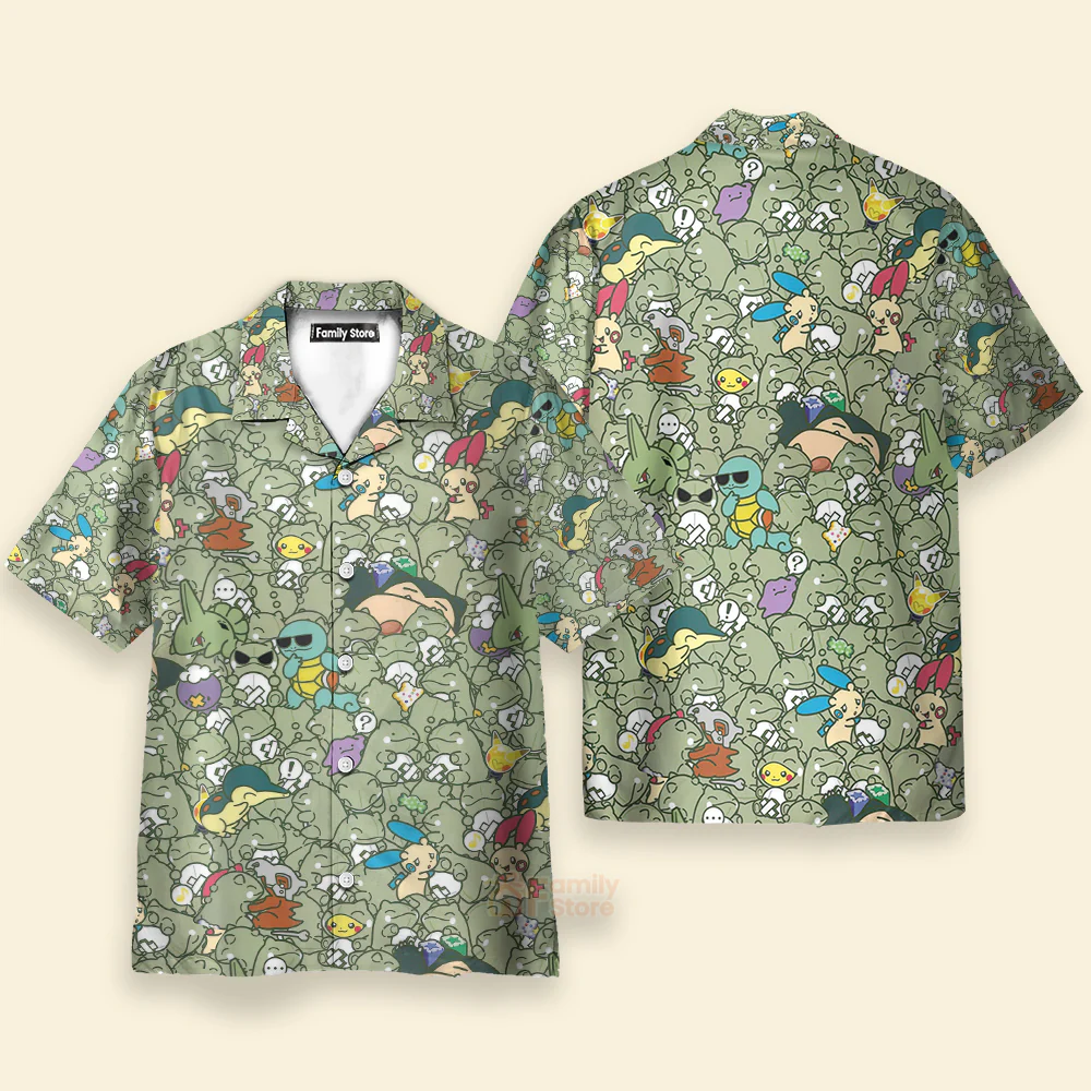 Epic PoMo Pattern Hawaiian Shirt - Image 3