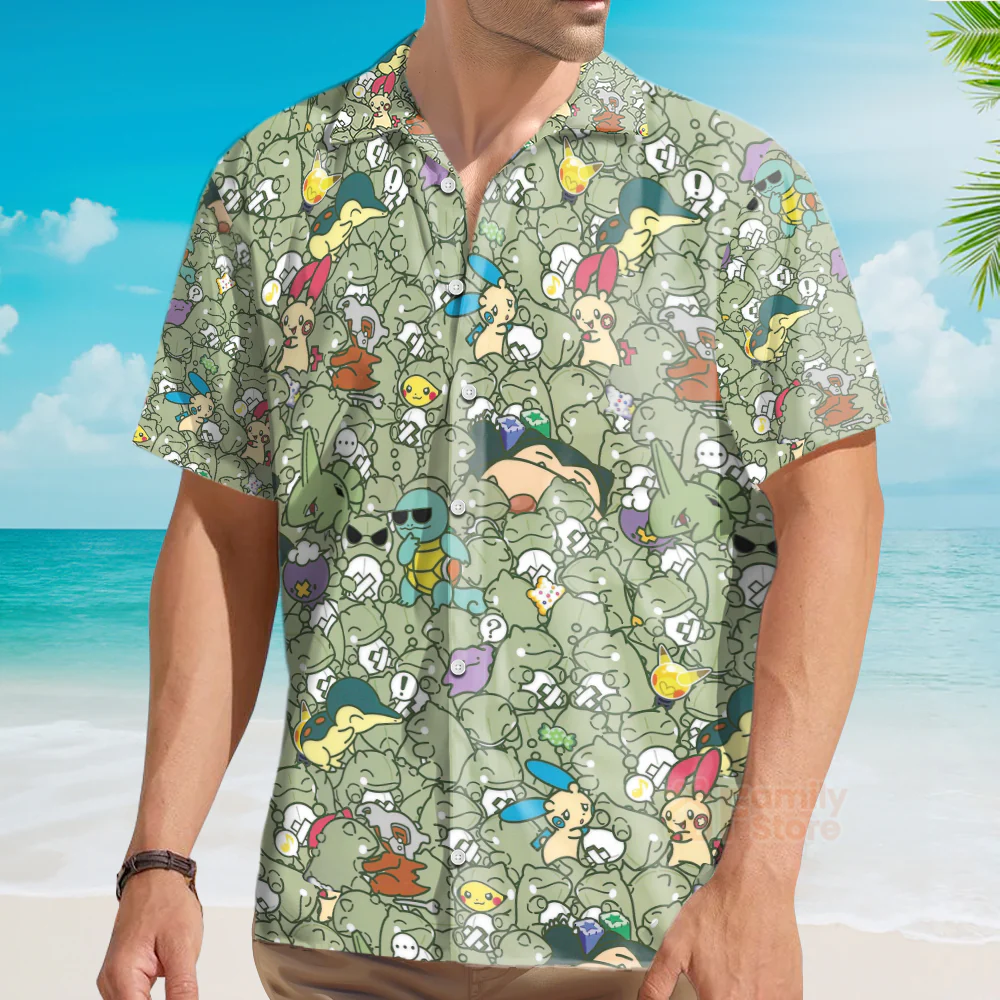 Epic PoMo Pattern Hawaiian Shirt - Image 4