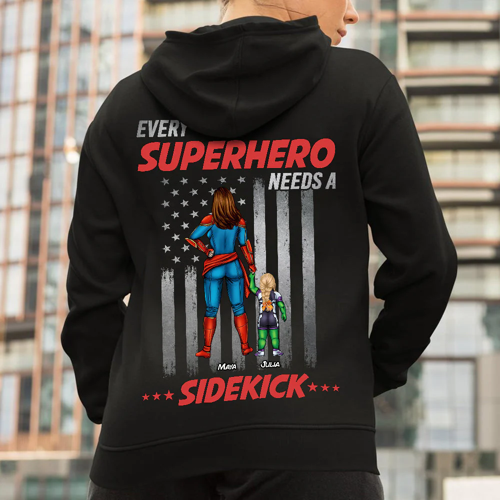 Every Superhero Needs Sidekicks - Personalized Shirt - Gift For Mom - Image 2