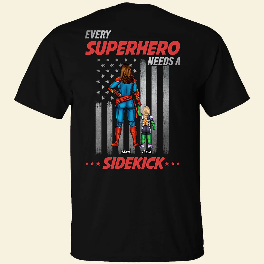 Every Superhero Needs Sidekicks - Personalized Shirt - Gift For Mom - Image 3