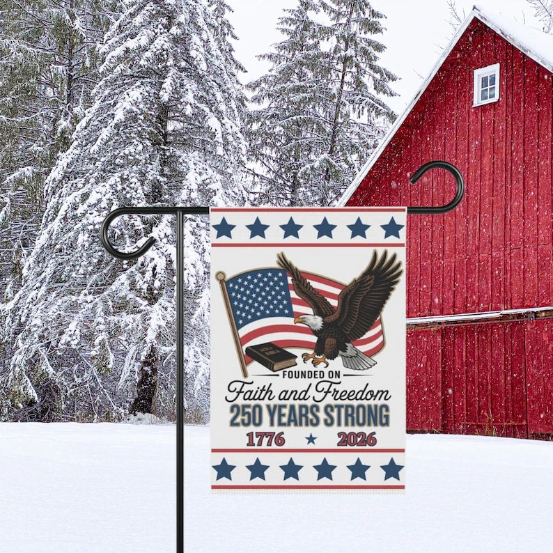 Faith And Freedom 250 Years Strong Flag - Gift For Patriotic, Veterans | HN02 - Image 3