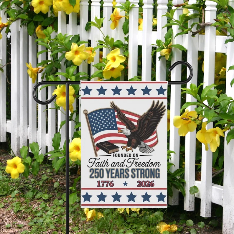 Faith And Freedom 250 Years Strong Flag - Gift For Patriotic, Veterans | HN02 - Image 4