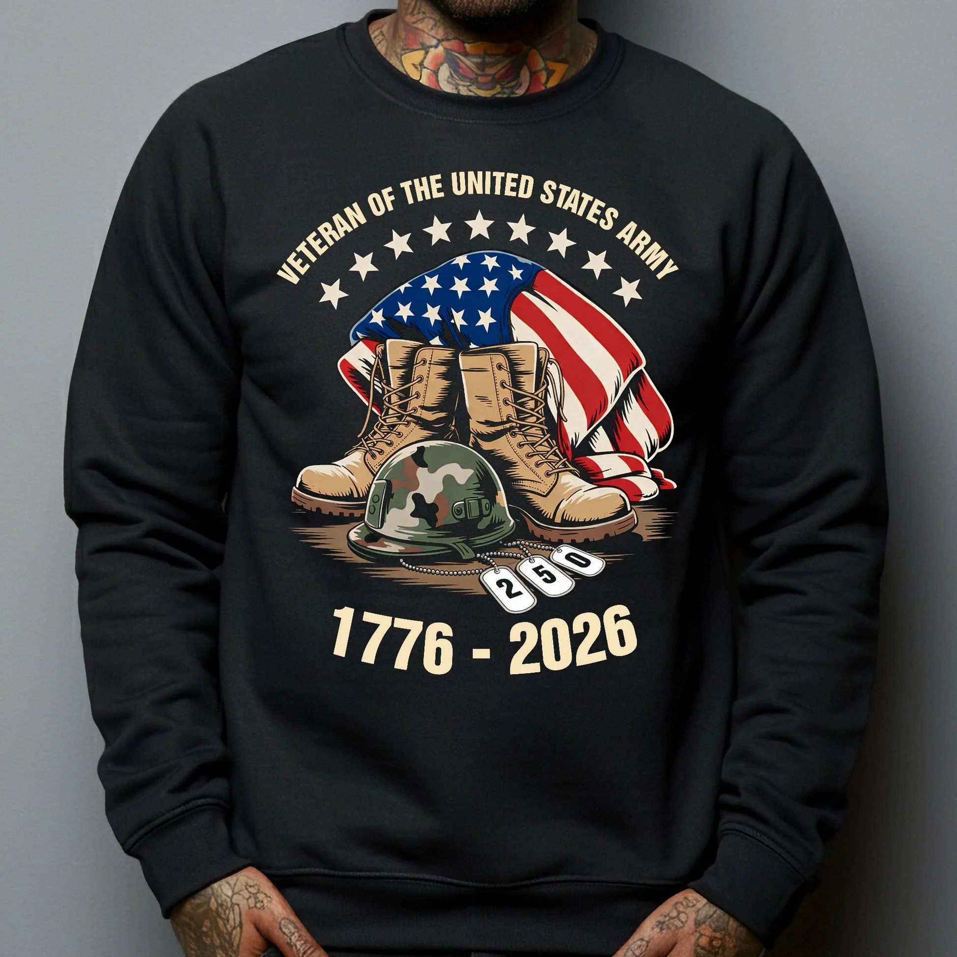 Faith Freedom 250 Years Shirt - Gift For Patriotic, Veteran | HN02 - Image 4