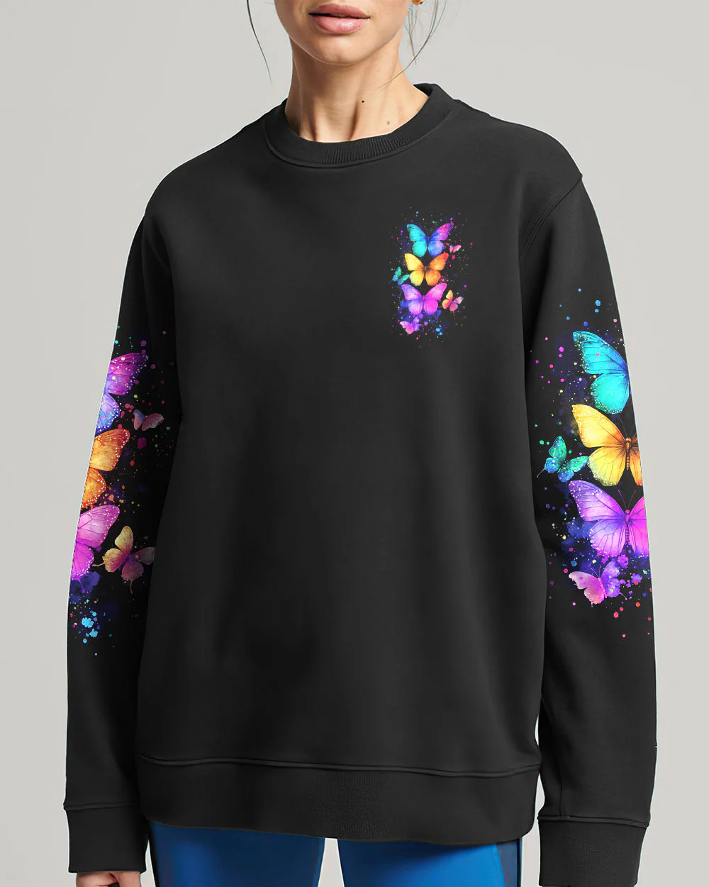 Faith Hope Love Butterflies Women's All Over Print Shirt - 2201251 - Image 6