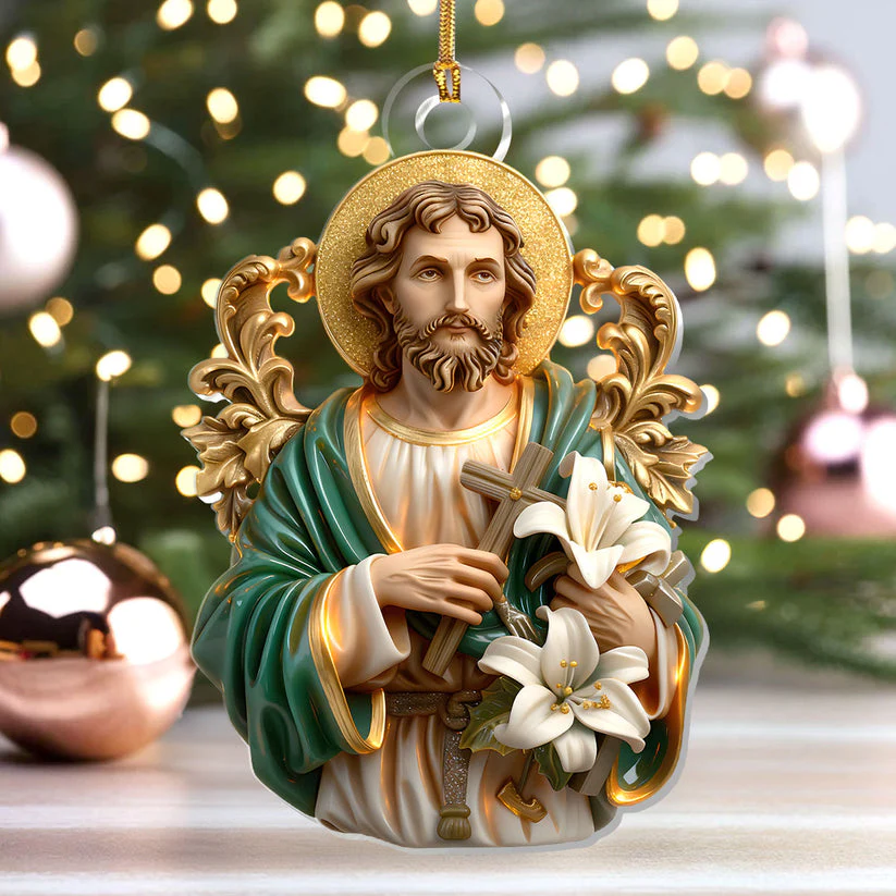 Faithful Carpenter - 1-Layer Acrylic Ornament - Gift for Christmas HL128 - Image 5