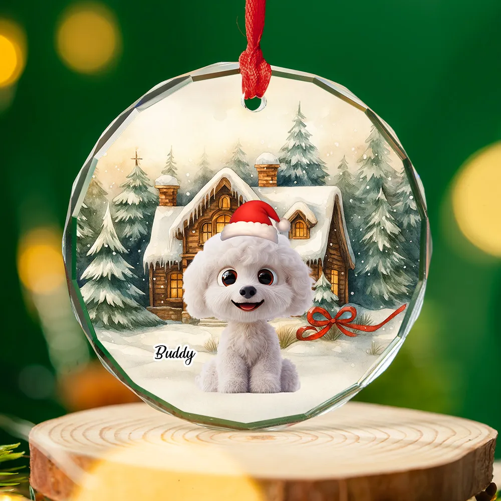 Falling In Me - Personalized Glass Ornament - Christmas Gift For Pet Lovers, Pet Owners | CLP15.V3 HH01 - Image 2