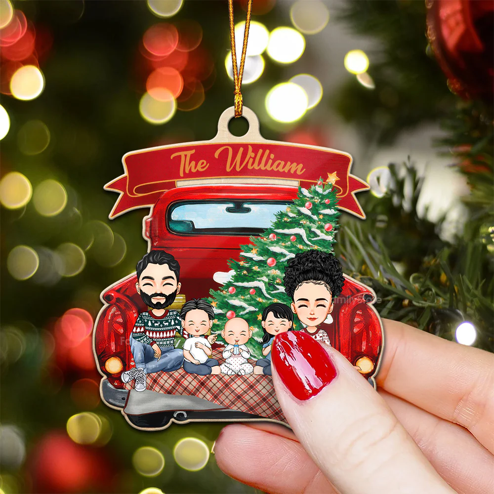 Family Is A Gift - Gift For Family - Personalized Wood Ornament - CL33 NA94 - Image 3