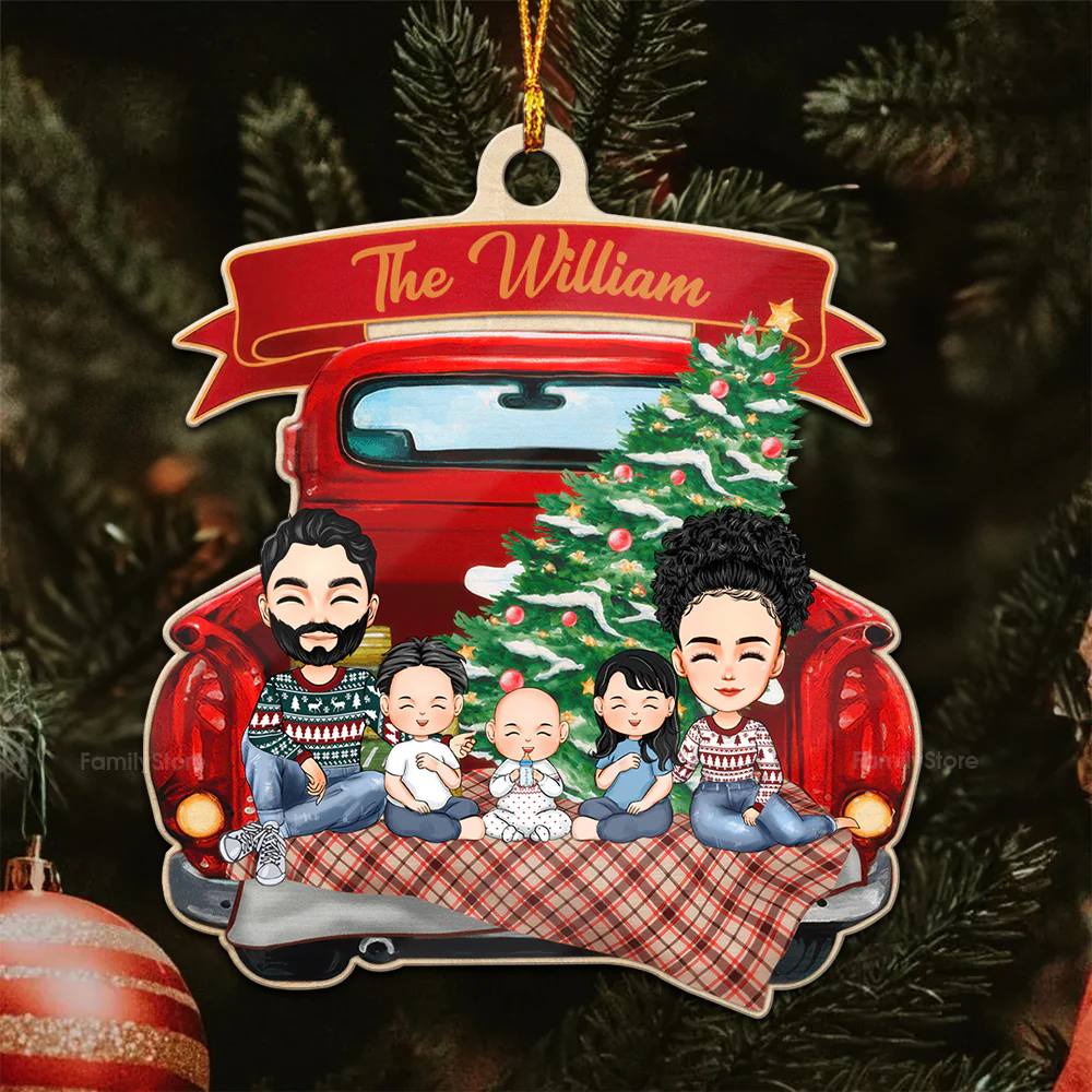 Family Is A Gift - Gift For Family - Personalized Wood Ornament - CL33 NA94 - Image 4