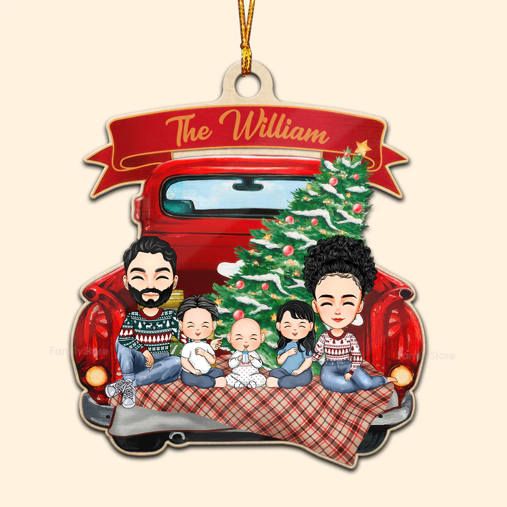 Family Is A Gift - Gift For Family - Personalized Wood Ornament - CL33 NA94 - Image 6