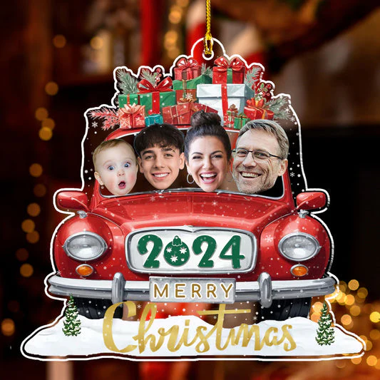 Family Photo Christmas Tree - Personalized Acrylic Ornament - Christmas Gift For Family Members - NA94 - Image 3