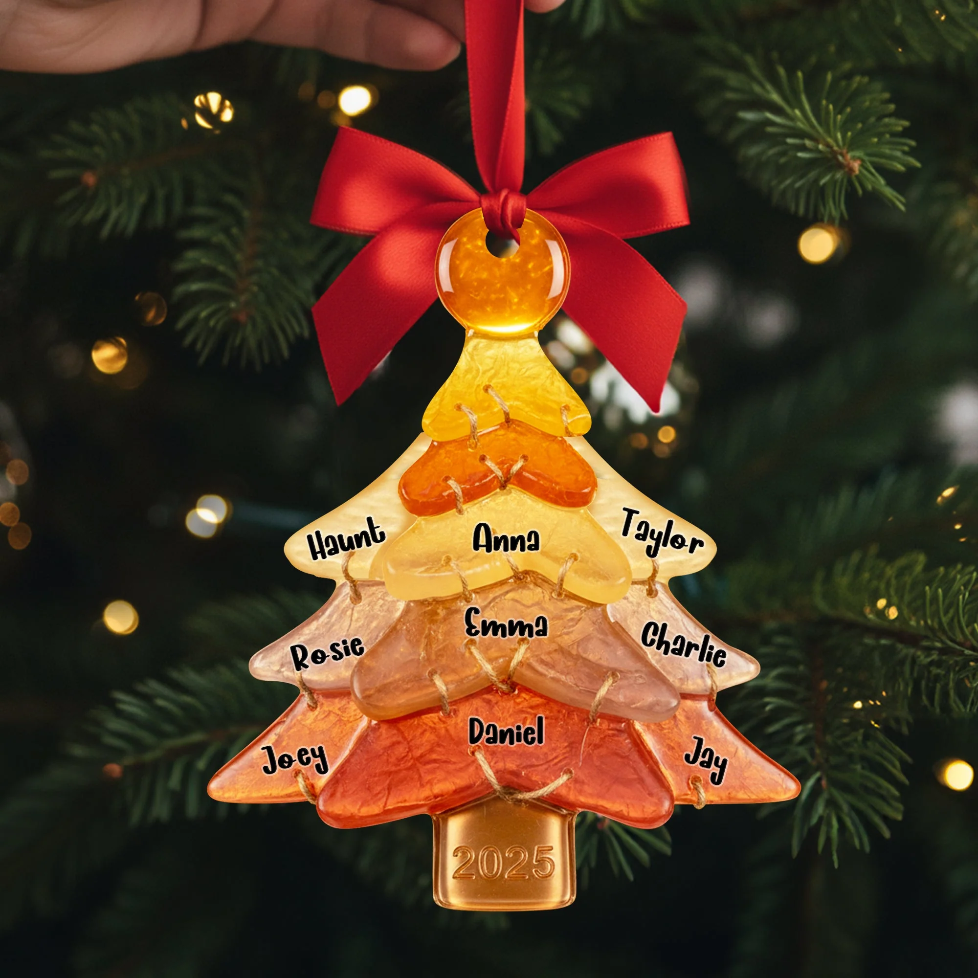 Family Tree - Personalized Acrylic Ornament - Christmas Gifts For Family NL122 - Image 4