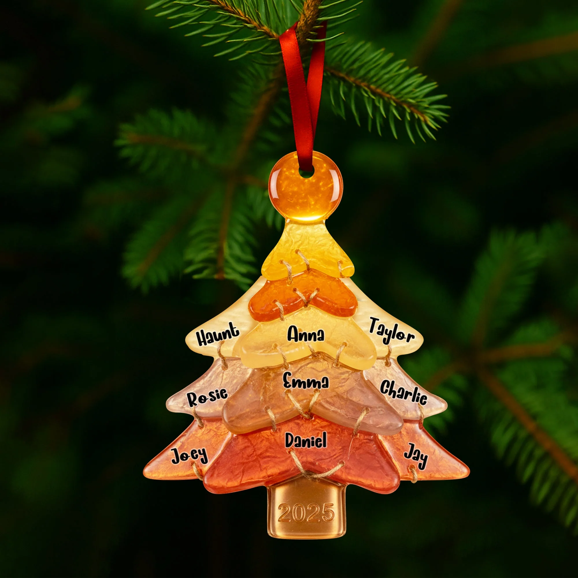 Family Tree - Personalized Acrylic Ornament - Christmas Gifts For Family NL122 - Image 3