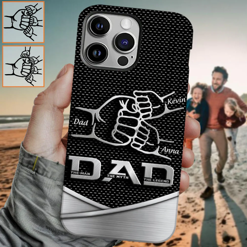 First Bump Dad The Man The Myth The Legend - Personalized Phone Case - Gifts For Dad NL122