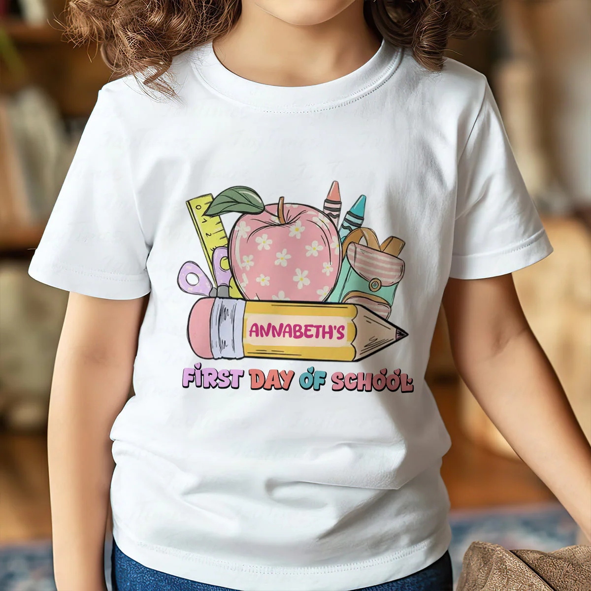 First Day Of School - Personalized Shirt - Back To School Gift For Kids - Image 4