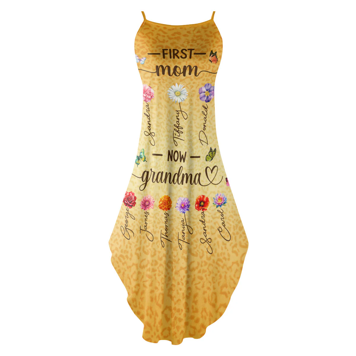 First Mom Now Grandma - Personalized Maxi Dress - Gift For Mom, Grandma - Image 4