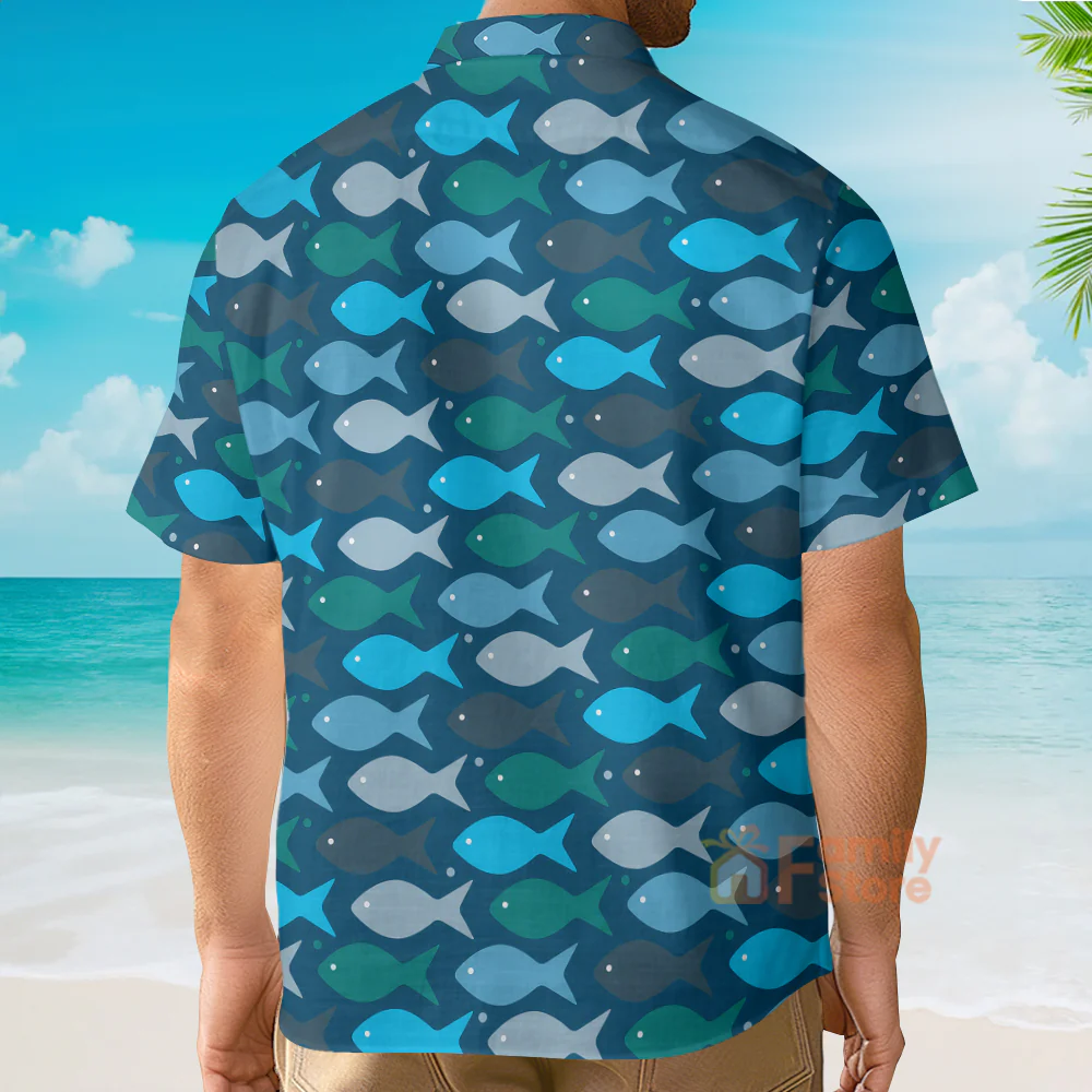 Fishes In The Deep Sea - Hawaiian Shirt - Image 4