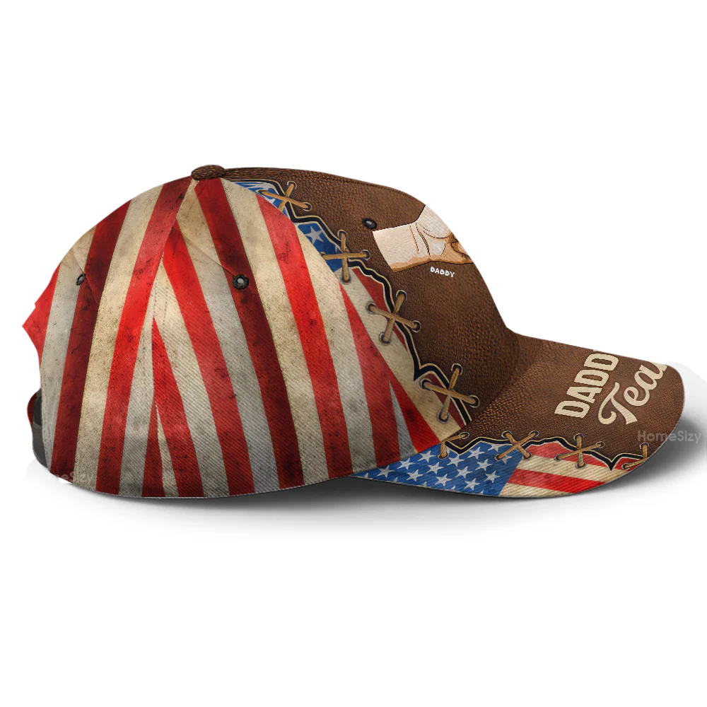 Fist Bump, We Are In Daddy's Team - Personalized Classic Cap - Gift For Dad, Grandpa, Father's Day | GR6 NA94 - Image 5