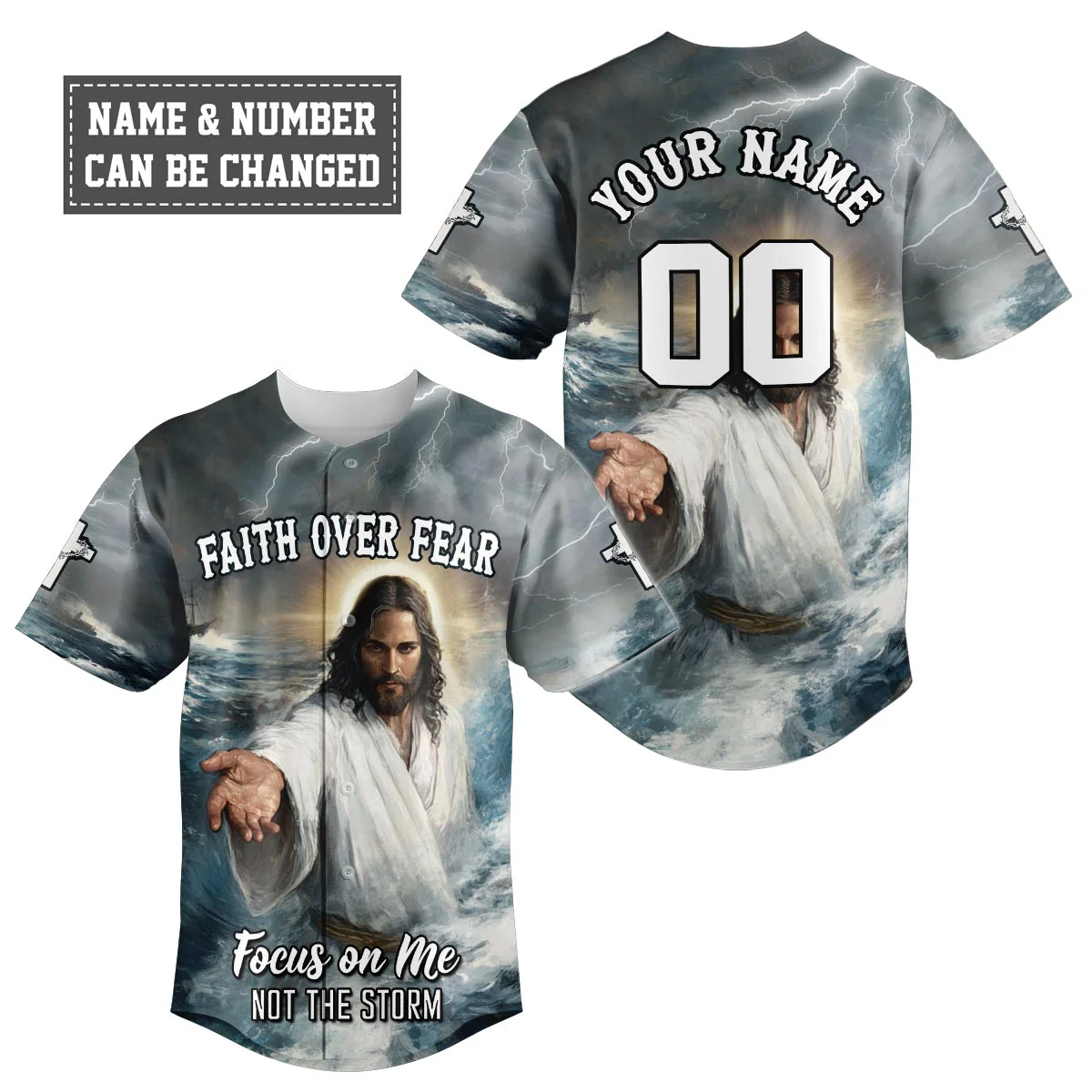 Focus on me not the Storm Baseball Jersey - Christant Gift For Him