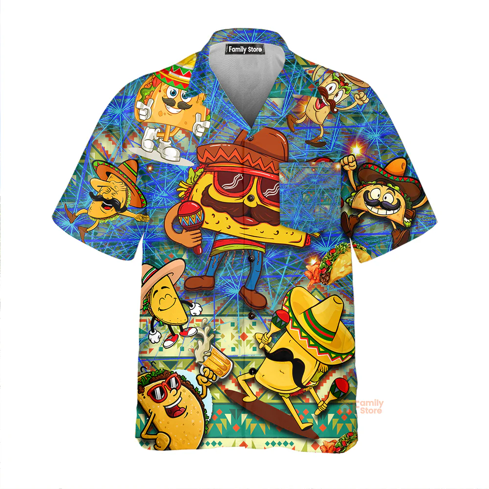 Food Let's Taco Bout How Awesome You Are Funny Hawaiian Shirt - Image 2