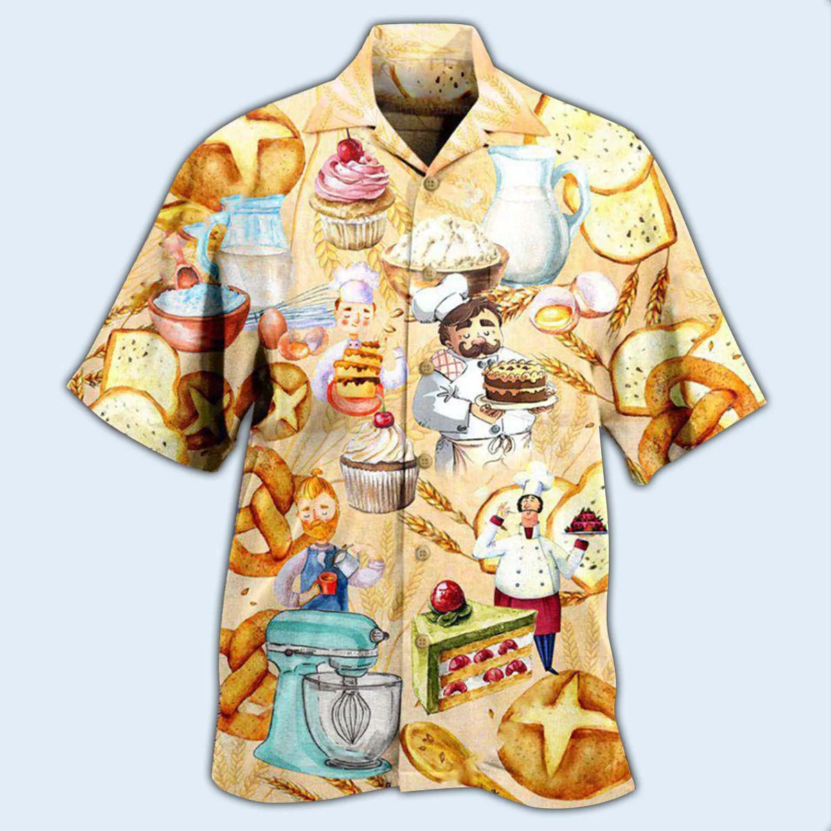Food Love At First Bite Bakery Cool Hawaiian Shirt - Image 2