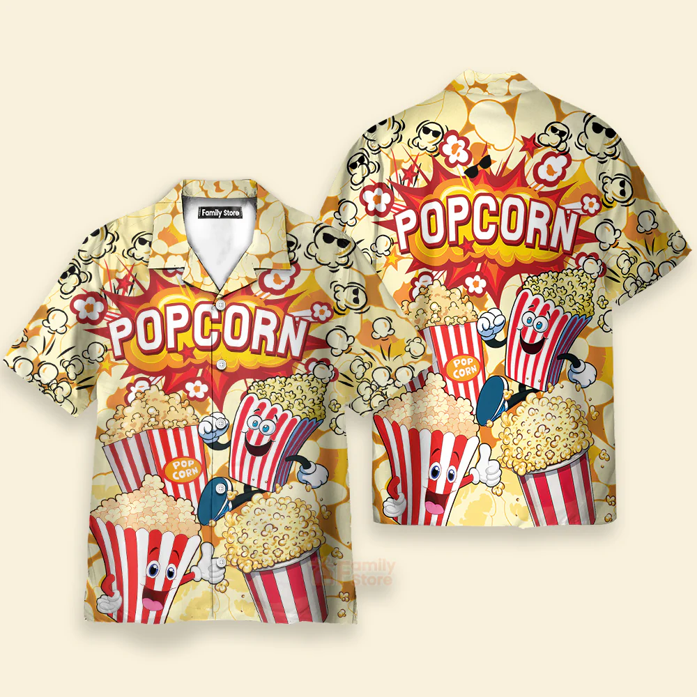 Funny Food Popcorn Is Always The Answer Bang Hawaiian Shirt - Image 2