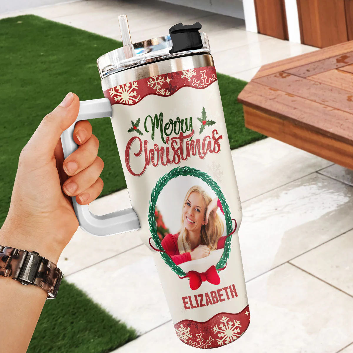 For Unto Us A Child Is Born | Personalized Stainless Steel Tumbler - Image 5