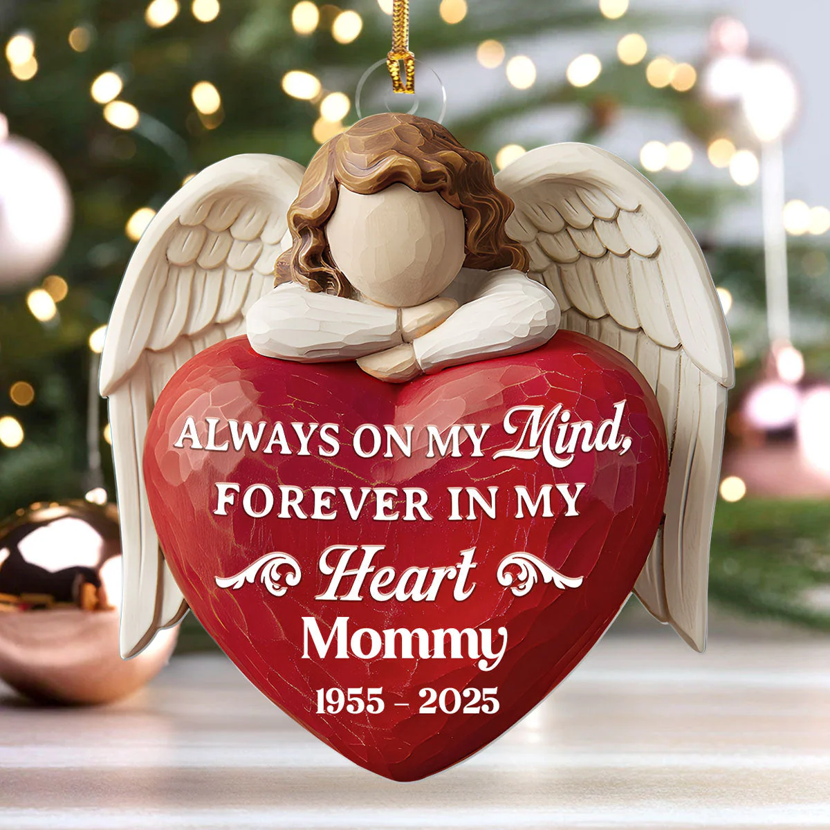 Forever In My Heart - Personalized 1-Layer Acrylic Ornament HL128 - Image 4
