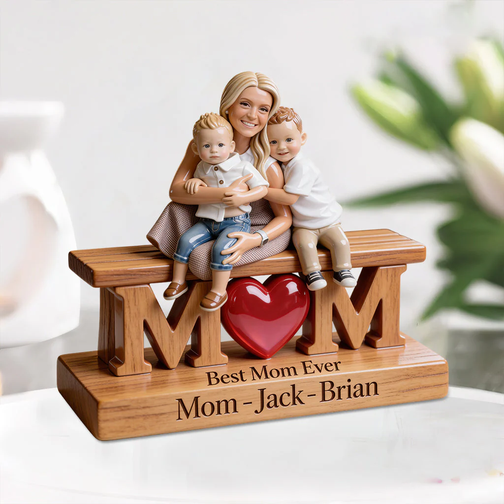 Forever Link Together - Personalized Mother Custom Shaped Acrylic Plaque - Gift For Mom - Image 5