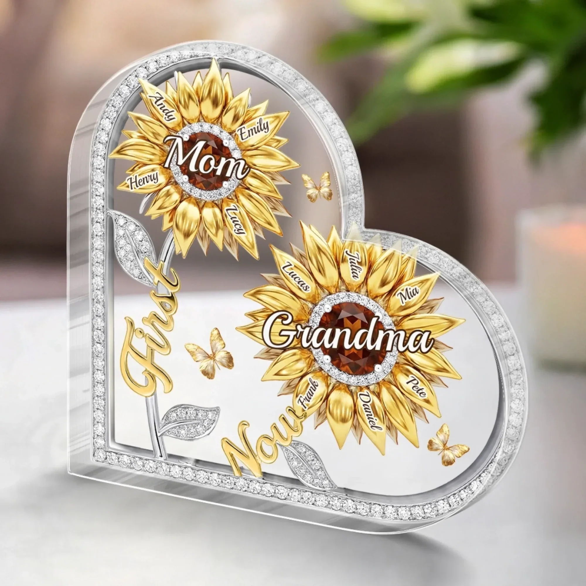 Forever Our Sunshine - Personalized Shape Acrylic Plaque - Gift For Mom, Grandma HN02 - Image 3