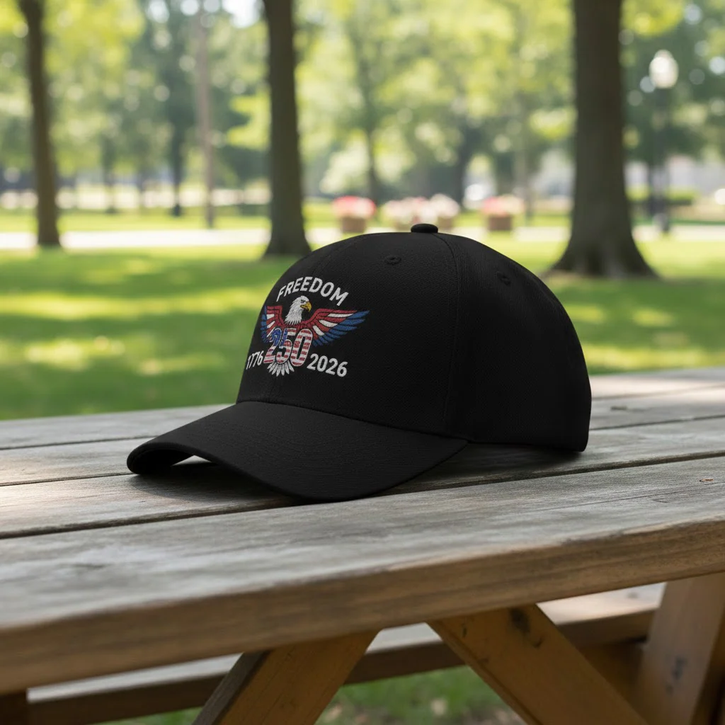 Freedom 250 Years Patriotic Eagle - Embroidered Cap - Gift For Patriotic, Veteran HN02 - Image 3