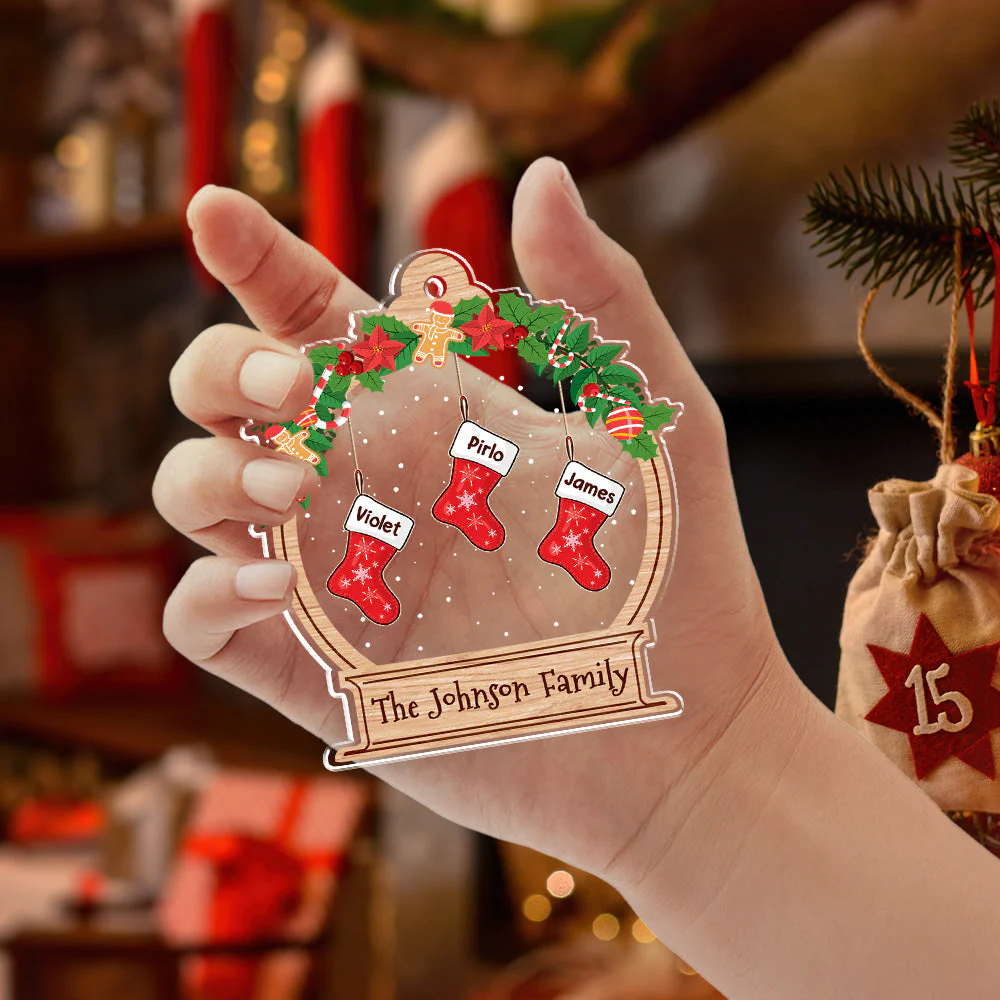 Funny Stockings - Personalized Acrylic Ornament - Christmas Gift for Pet Owners, Pet Lovers | HH01 - Image 5