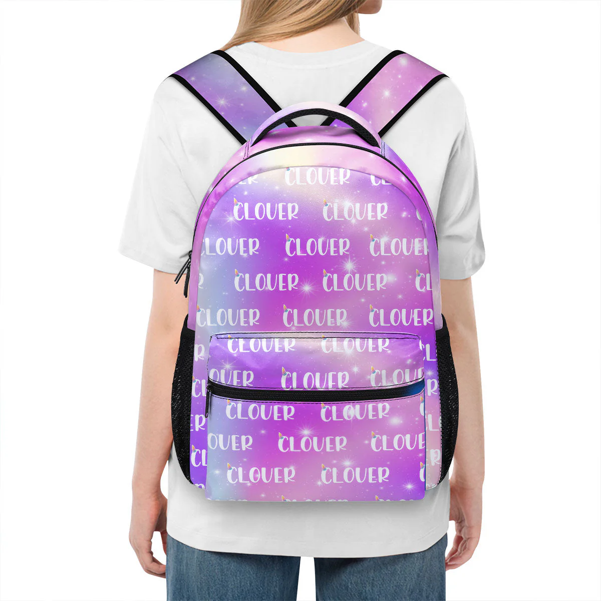 Galaxy Gradient Custom Name - Personalized Backpack - Gift For Kids, Back To School TD118 - Image 4