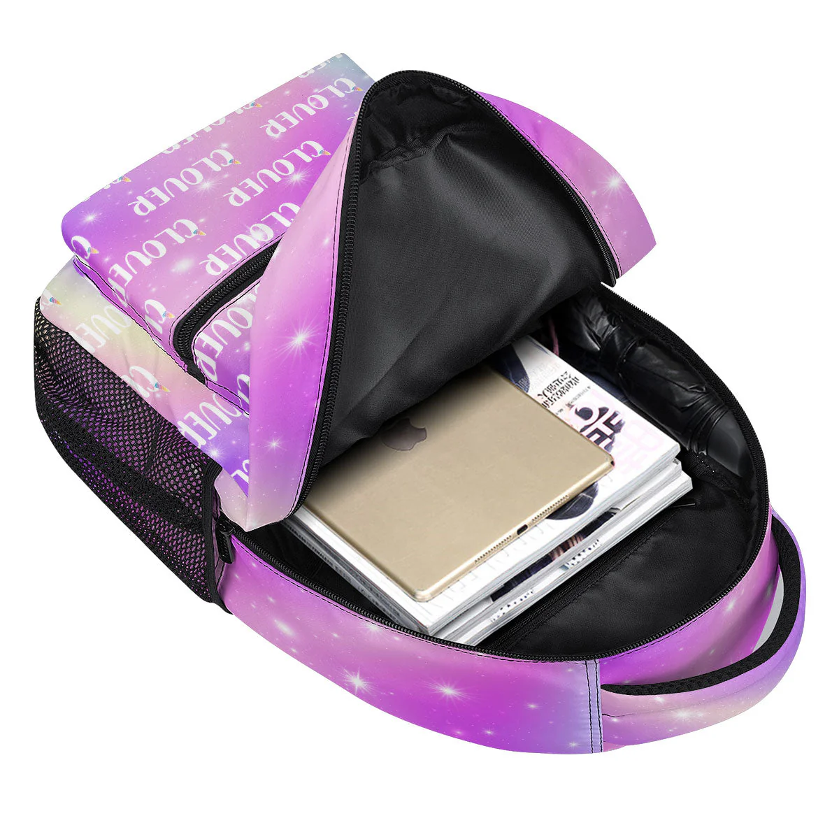 Galaxy Gradient Custom Name - Personalized Backpack - Gift For Kids, Back To School TD118 - Image 6