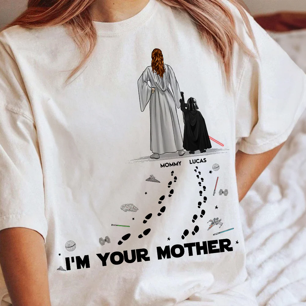 Galaxy Mom And Son - Personalized T-shirt - Gift For Mother's Day | CL08 HN02 - Image 3